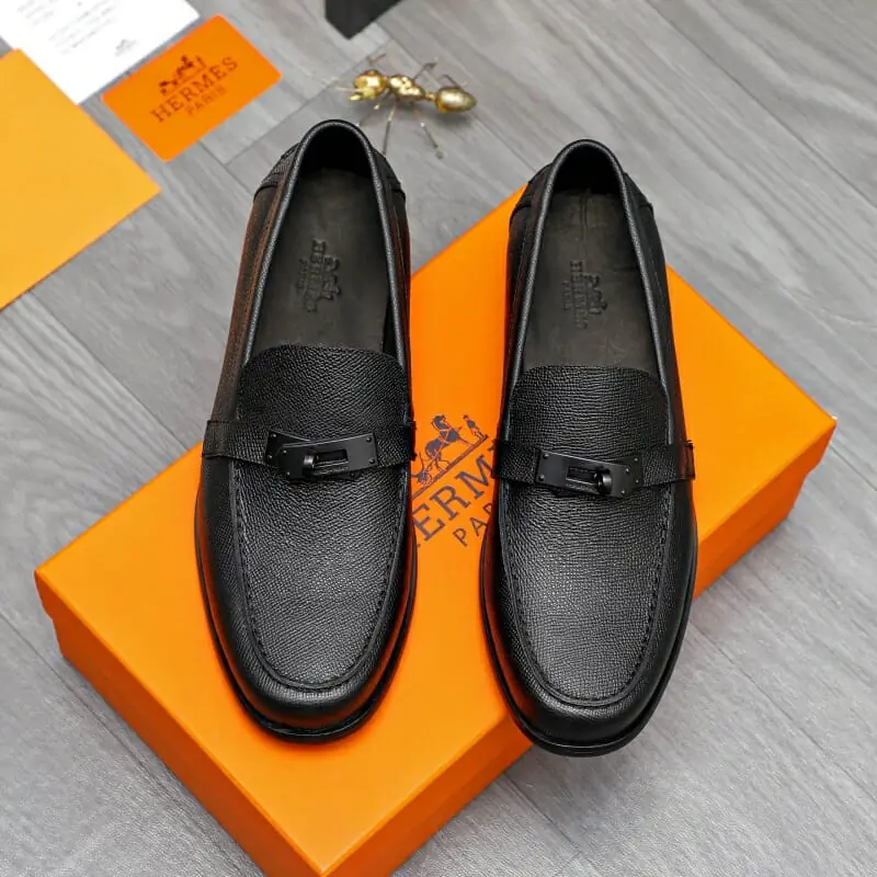 hermes cuir chaussures pour homme s_1255a321